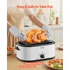 VEVOR Roaster Oven, 26QT Electric Roasting Pan, 150-450℉ Adjustable Temperature