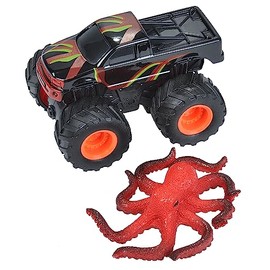 Wild Republic Octopus & Truck Adventure Playset, Gifts for Kids, Imaginative Play Toy, Aquatic, 2Piece Set