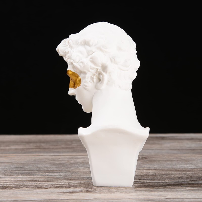 BRABUD Greek Mask David Man Bust Statue Resin Classic Roman