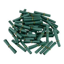 QUARKZMAN Mini Loose Tombola, Pack of 100 Small Notes for Messages for Valentine's Day, Anniversary, Tombola Loose for Writing Yourself for Birthday Party Club Festival, Dark Green