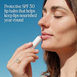 COOLA Organic Liplux Tinted Lip Balm and Sunscreen with SPF 30, Dermatologist Tested Lip Care for Daily Protection, Vegan and Gluten Free, 0.15 Oz