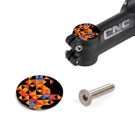 Chooee Bike Headset Top Cap, MTB Jigsaw Headset Top Cover with Bolts for Road Bikes MTB 1 1/8 Stems and Forks OFG