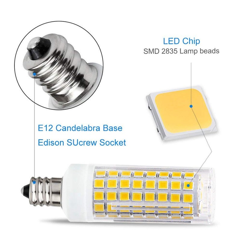 Treie 10W E12 LED Corn Light Bulb(4 Pack)E12 Dimmable 100