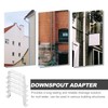 Generic Aluminum Downspout Strap Positioner with Screws 6.49X2.95X0.98In Gutter Drainage
