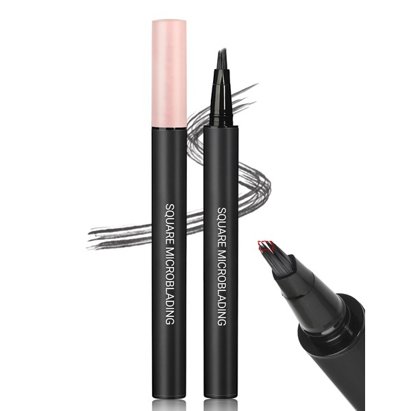 Erinde Beard Pencil Filler for Men Black, 2-in-1 Angled Square