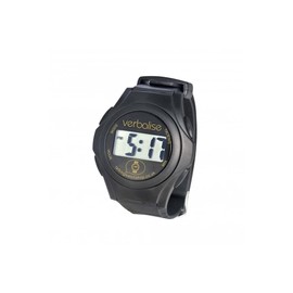 Verbalise Unisex BlackDigital Talking Watch, 1cm LCD Digits, Speaks Time only, 1 Alarm, Optional Hourly Time, Female Synthetic Voice, 2 Year Guarantee, UKs No1 for Quality Service and Choice