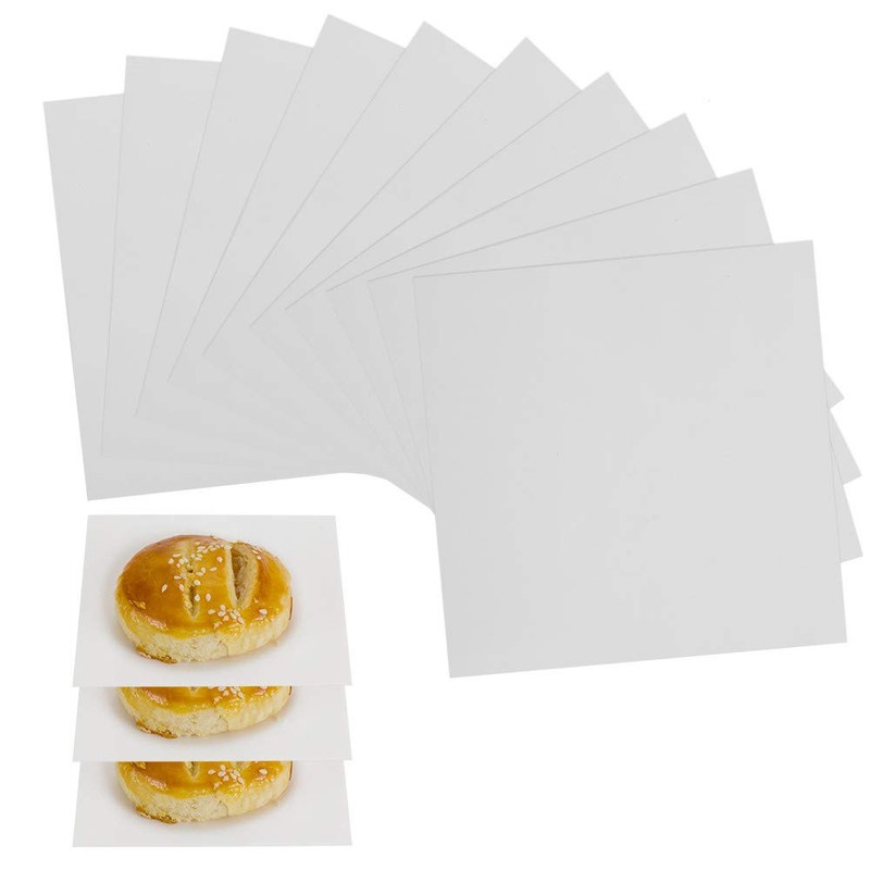 Parchment Paper Squares, 4x4 Inch, Set of 300, Small Hamburger