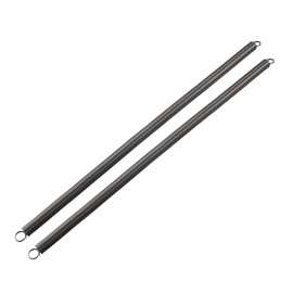 sourcingmap Extension Spring - 0.8mm Wire Dia , 10mm OD , 300mm Free Length Spring Steel Small Dual Hook Tension Spring 2pcs