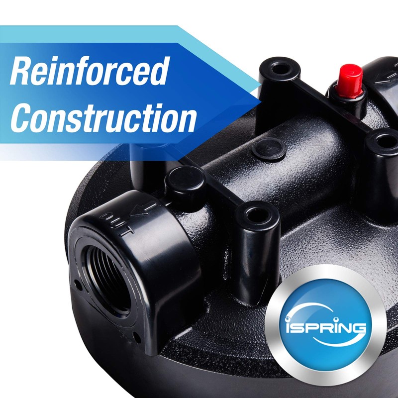 iSpring HB28B 20-Inch Whole House Water Filter Housing 1-Inch Outlet/Inlet