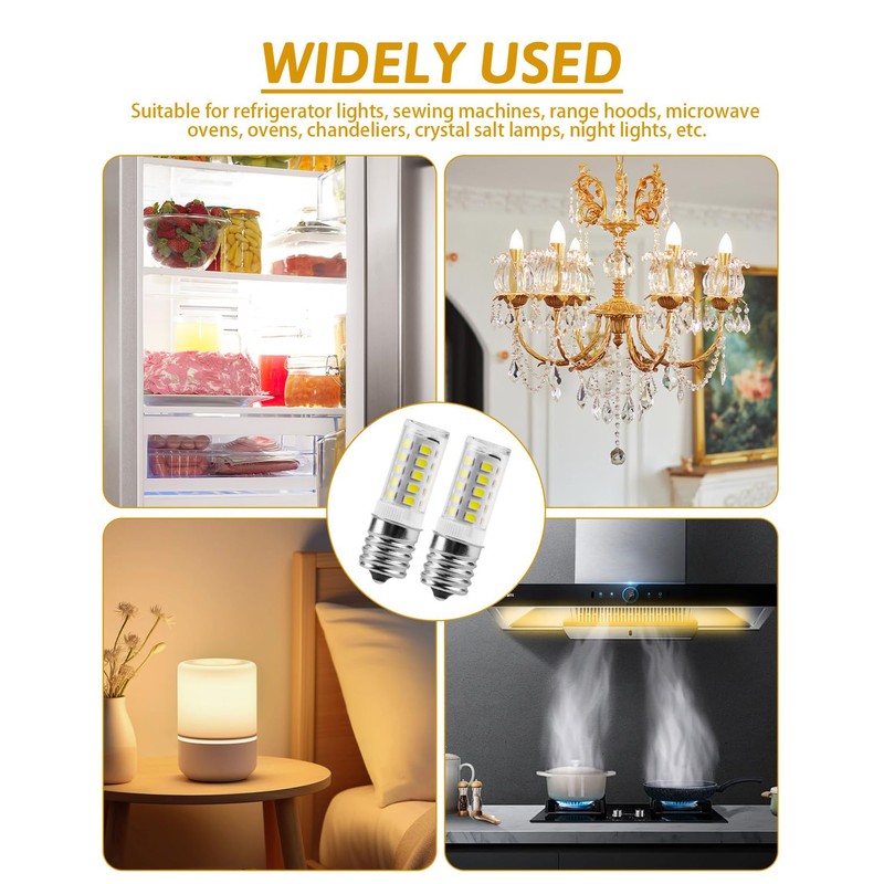 2 Pack Freezer Light Bulb Replacement Kei D28a Kel 2811