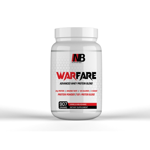 NutritionBizz NutritionBizz Warfare 2 lbs Advanced Whey Protein Blend 22g
