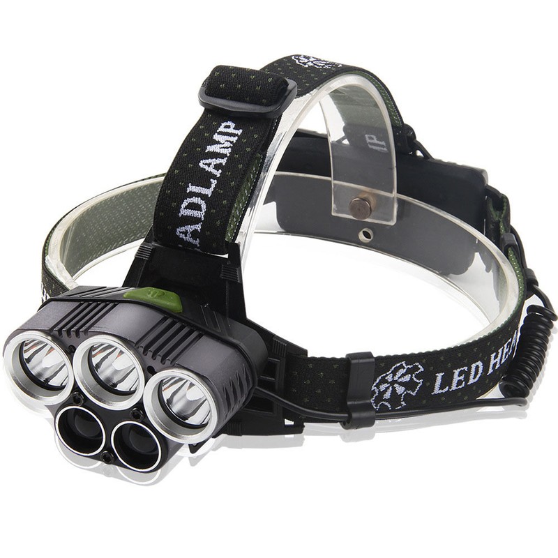 Rechargeable LED Headlamp Adjustable Angle Head Flashlight Bike Light Fishing