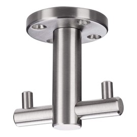SO-TECH® THANEE 2-Way Swivel Hooks 61 x 60 mm Real Brushed Stainless Steel Coat Hook Ceiling Hook Double Hook Undermount Hook