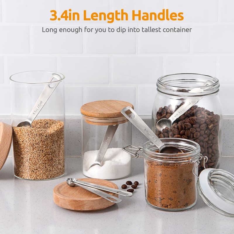 U-Taste 18/8 Stainless Steel Measuring Spoon, Metal Measuring Spoon for