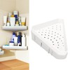 Triangular Corner Shower Shelf Rack Elegant Wall Mounted Bathroom Shelf