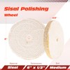 RENOTEC 6x1x1 Inch Sisal Polishing Wheel, 150×25mm