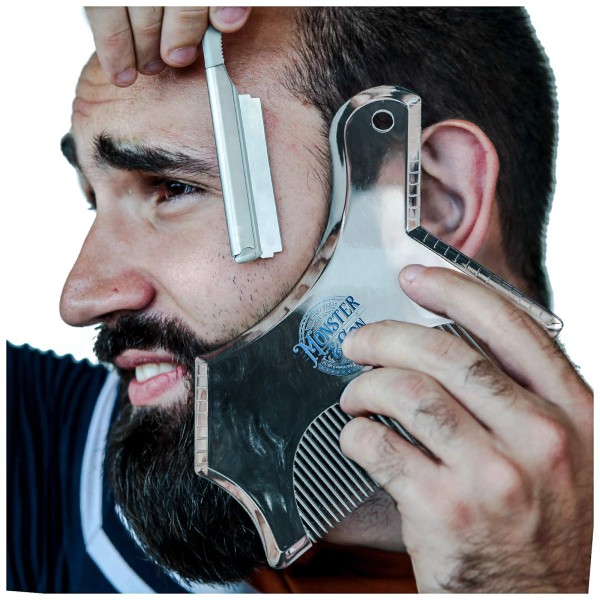 Monster&Son Beard Shaping Tool For Men - Classic Oversized Design