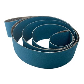 Starcke Premium 2 x 132 Blue Zirconia Cloth Sanding Belts | For Wood, Metal & Composites (80 Grit, 6 Pack)