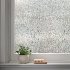 Artscape Rain | Decorative Privacy Window Film with Textured Glass Pattern | Non-Adhesive & UV Protection | Easy to Apply & Removable | 36 x 72 Inches | Made in USA