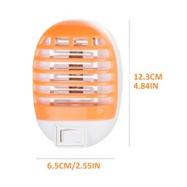 Fly Traps Indoor for Home PARSMIC Bug Zapper Mosquito Trap Electric Fly Swatter Racket Fly Zapper Fly Killer – Orange, 2 PCS