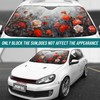 Car Windshield Sunshade Rose Garden Pattern with UV Block Car