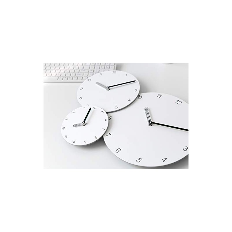 Stephanie Imports Modern Minimalist White & Black Wall Clock