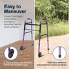 Lumex ColorSelect Walkers for Seniors, Rolling & Folding Adult Walker