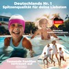 KIDVERSE Girls' Swimming Cap, Waterproof, for Children with Non-Slip Nubs,