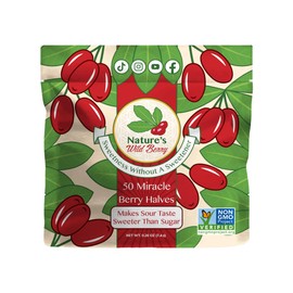 Nature's Wild Berry Miracle Berries – 50 Flavor-Changing Berry Halves | Resealable Refill Pack | Freeze-Dried in USA | Turn Sour to Sweet | As Seen on Shark Tank | Magic Fruit for Taste Transformation