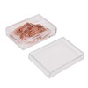 100Pcs Paper Clips Rose Gold Unique Shape Electroplating Process Lightweight