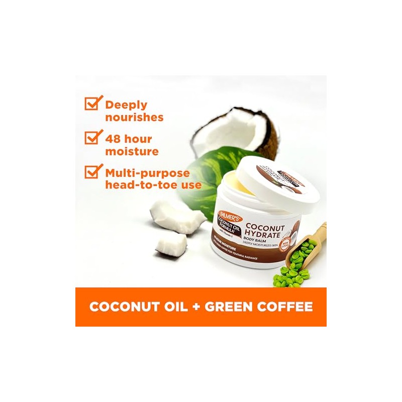 Palmer's Coconut Oil Formula, Bálsamo Corporal Humectante - Concentrado Sólido