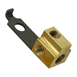 Inline Tube Compatible with 1964 1965 Abody Single Master Cylinder Brass Brake Line Distribution Valve Tee Block (E-2-10)