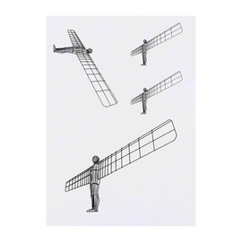 Azeeda 4 x 'Engel des Nordens' Temporäre Tattoos - Wasserfest, Hautfreundlich & Ungiftig · Transfers in Verschiedenen Größen (TO00056538)