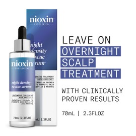 Nioxin Night Density Rescue Serum | Overnight Hair Thickening Serum | Protects Against Hair Breakage | Intensive Treatment with Oxydine | 2.4 Fl oz.