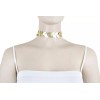 Fashion Jewelry Women Fashion Jewelry Choker Necklace Gold Faux Leather