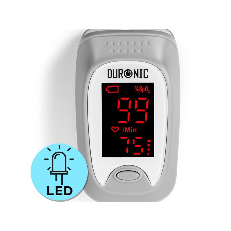 Duronic Fingertip Pulse Oximeter OX01R Blood Oxygen Level Monitor for