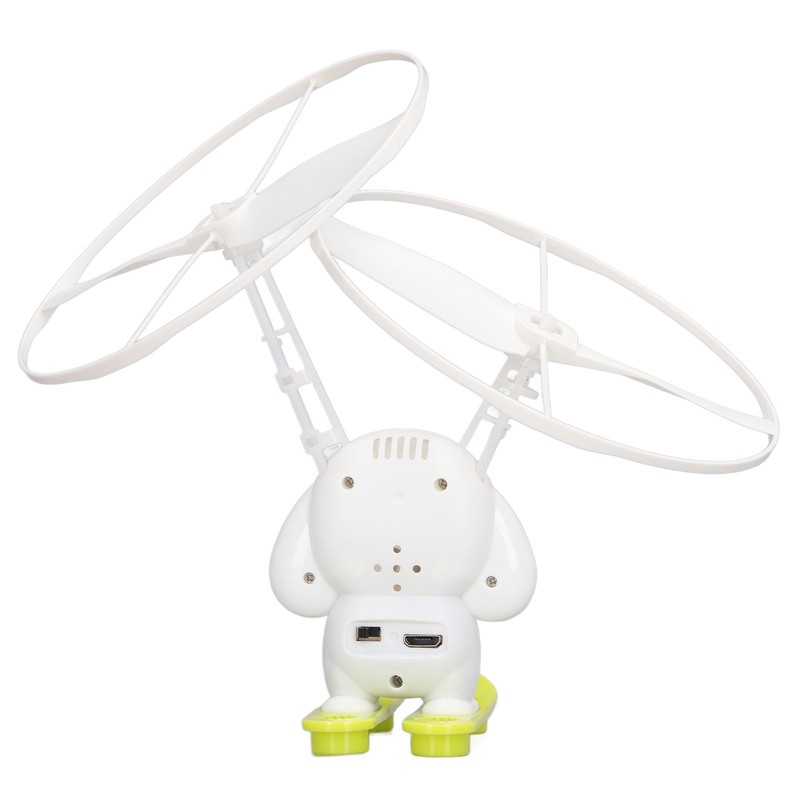 Bubble Blowing Helicopter Toy USB Rechargeable Automatic Induction Bubble Flying