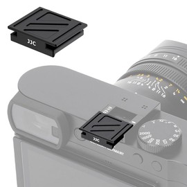 JJC Metal Hot Shoe Cover Cap Compatible for Leica Q3, Q3 43 Digital Camera, Full-Coverage Design, Anti-Scratch, Dust-Proof & Stains (Black)