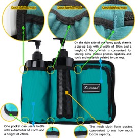 Massage Oil Holster Massage Bottle Bag Lotion Holster Massage Therapist Massage Oil Holster Massage Lotion …(3kd9D-Mail Green)