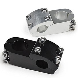 SENQI BMX Short Reach Stem Lightweight Aluminum CNC 0.9 x 1.1 x 2.0 inches (22.2 x 28.6 x 50 mm)