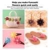 3Pcs Kanzashi Flower Maker Different Sizes Easy Operation Strong Resin
