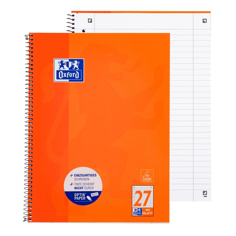 Oxford "School" Notepad / A4+ / 80 Pages / Perforated.