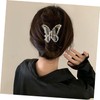 PACKOVE 3Pcs Butterfly Hair Claw Clips Comfortable No Slip Hair