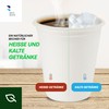 BenBow Disposable Sugar Cane Cups, White, 250 ml x 50
