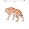 Mojo Smilodon, Sabre Tooth model figure toy Jurassic prehistoric figurine