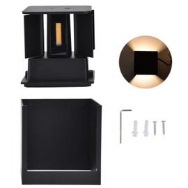 3.9in Wall Lamp Adjustable Light Angle Energy Saving Environmental Friendly Up Down Wall Light 90‑265V7W