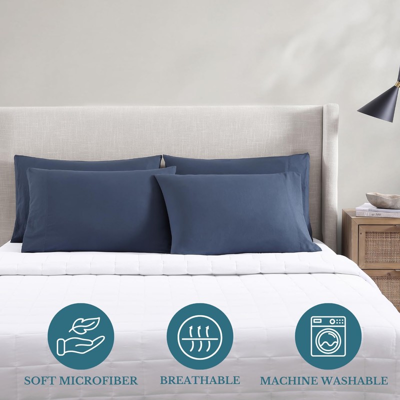 Casa Platino Pillow Cases 4 Pack - 50x90 cm King