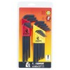 Bondhus 20199 Ball-End Hex Key 22-Piece Set SAE/Metric Black Oxide