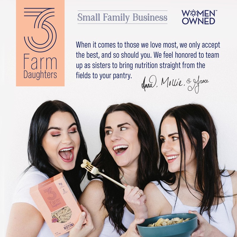Three Farm Daughters High Fiber Pasta Rotini Pack, Low GI,