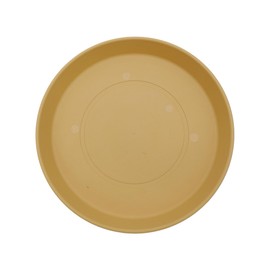 The HC Companies Round Prima Flower Pot Saucers - Plastic Plant Saucer for Outdoors & Indoors - Traditional Plant Pot Trays for Water Drainage -Durable Plant Tray (12-inch Honey, Pack of 1)